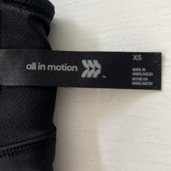 All In Motion Sports Bra XS Black - Picture 5 of 6